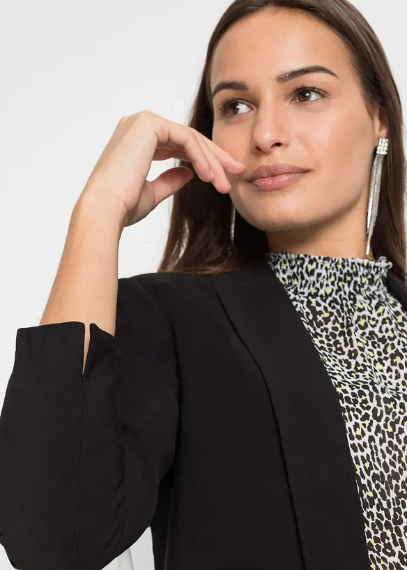 Lange blazer in een viscosemix, bonprix