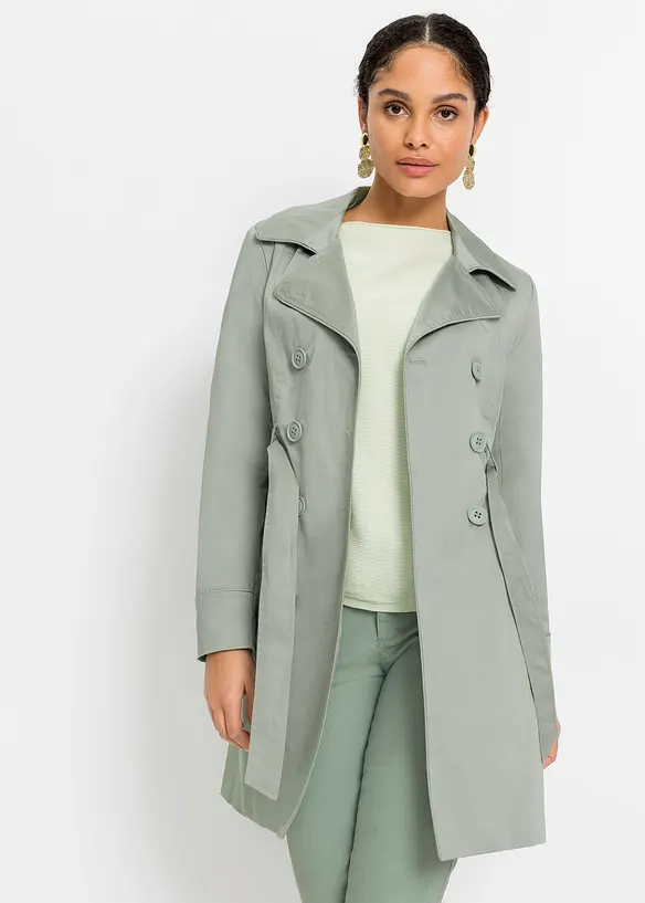 Trenchcoat van katoen, bonprix