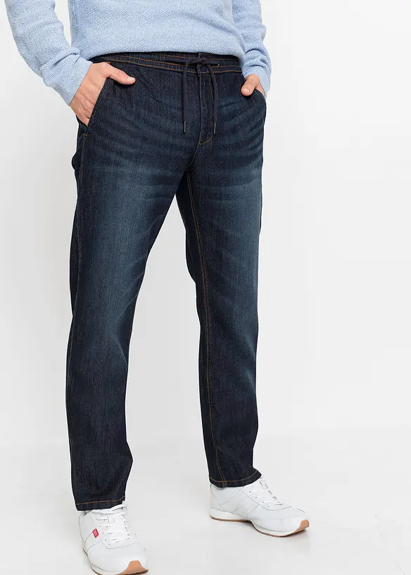Regular fit stretch instapjeans, straight, bonprix