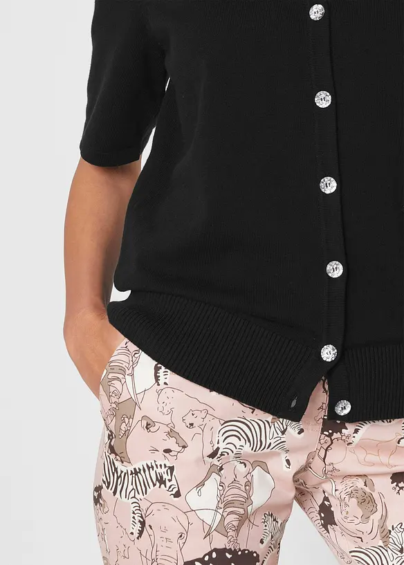 Shirtvest met halflange mouwen en stijlvolle knopen, bpc selection