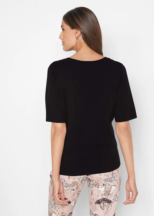 Shirtvest met halflange mouwen en stijlvolle knopen, bpc selection