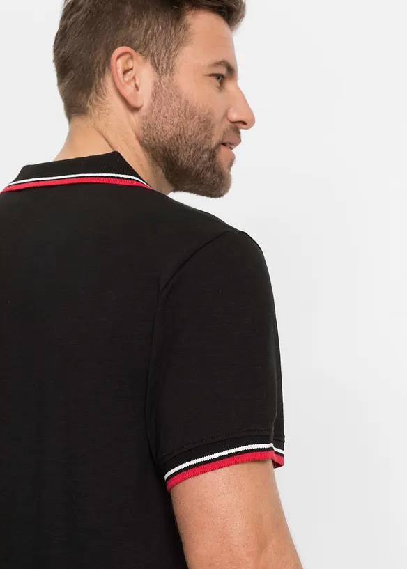 Poloshirt van puur katoen (set van 2) met korte mouw, bonprix