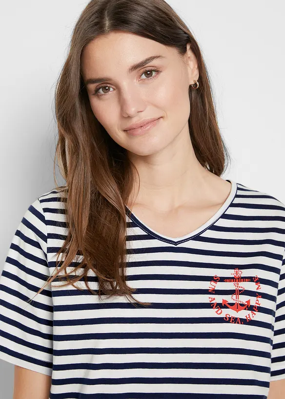 Katoenen shirt, halflange mouw, bonprix