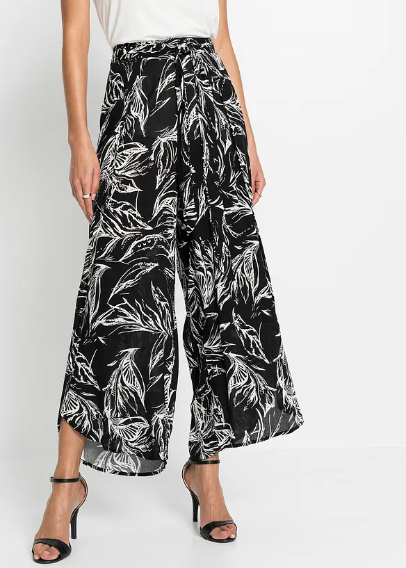 Broek van soepele viscose, bonprix
