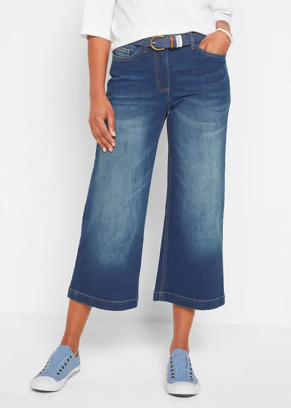 Jeans culotte met biologisch katoen, bpc bonprix collection