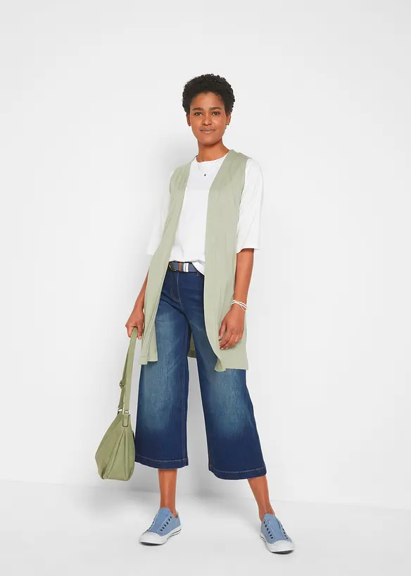 Jeans culotte met biologisch katoen, bpc bonprix collection