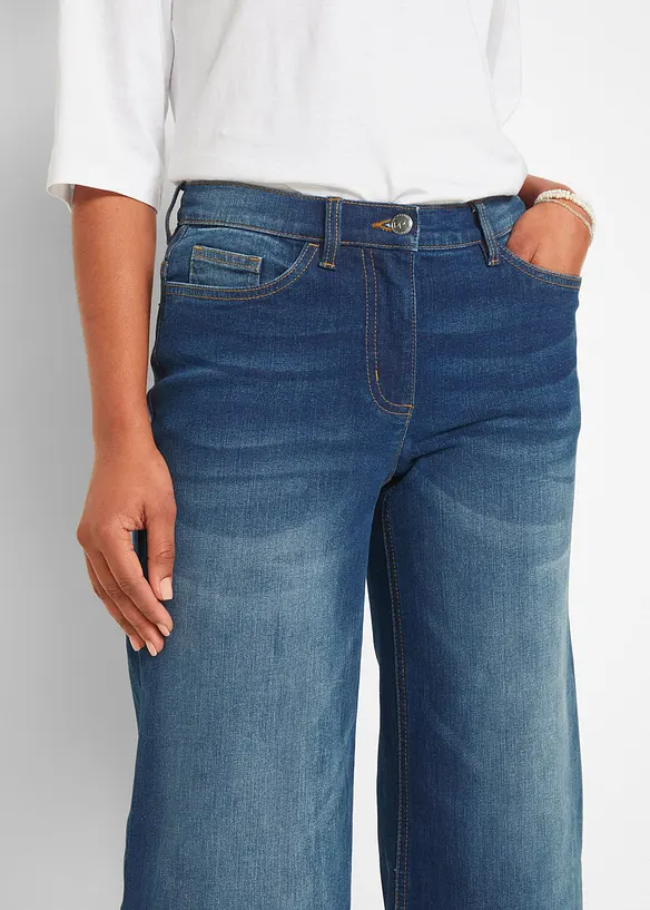 Jeans culotte met biologisch katoen, bpc bonprix collection