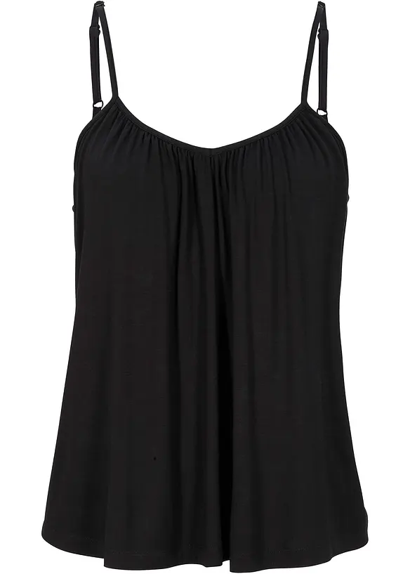 Top met spaghettibandjes van soepele viscose, bonprix