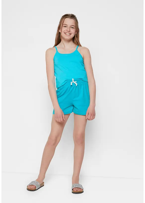 Meisjes short van biologisch katoen (set van 3), bonprix