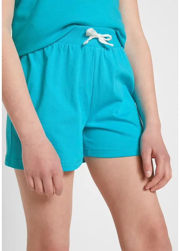 Meisjes short van biologisch katoen (set van 3), bonprix