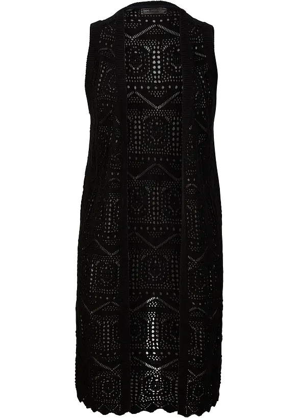 Lang vest van ajour, bonprix
