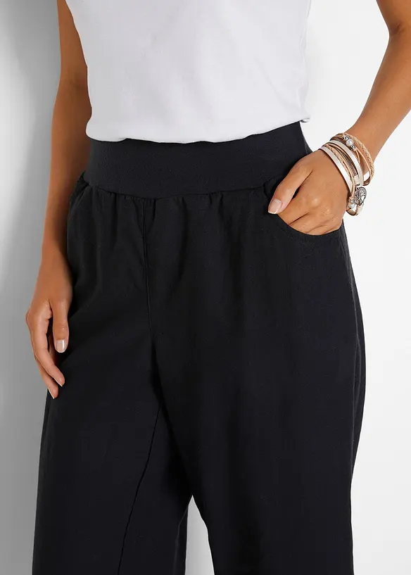 3/4 broek van een linnen-katoenmix, bonprix
