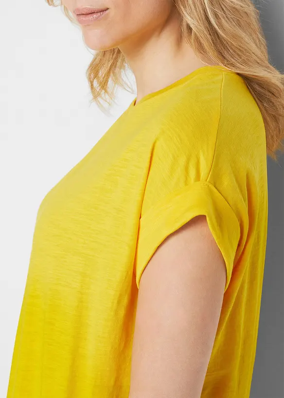 Longshirt van biologisch katoen (set van 2), bonprix