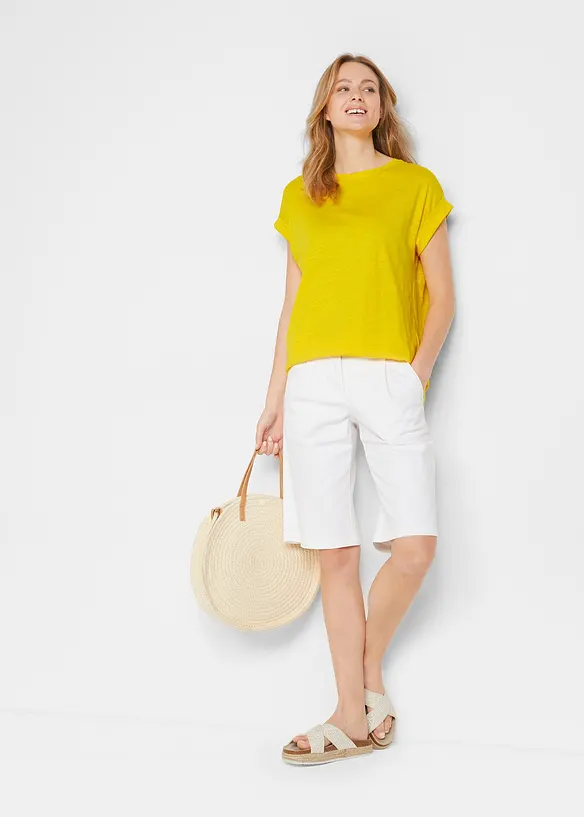 Longshirt van biologisch katoen (set van 2), bonprix