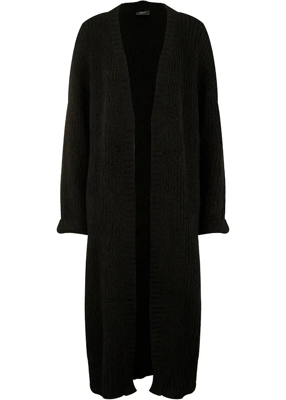 Lang gebreid vest, bonprix