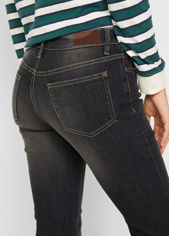 Bootcut comfort stretch jeans, mid waist, bonprix