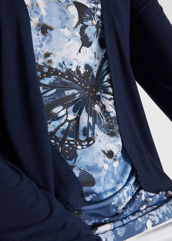 2-in-1 shirt met print, bonprix