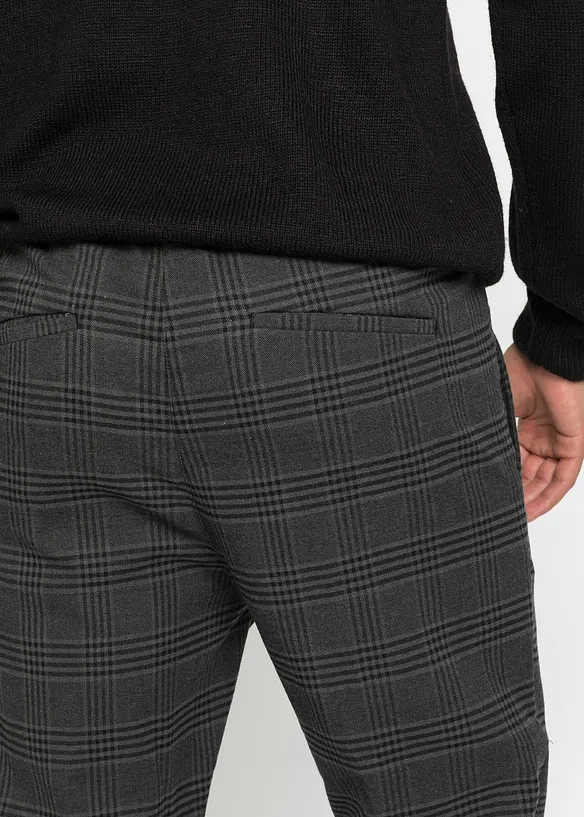 Broek met comfortband in wollen look, regular fit, bonprix