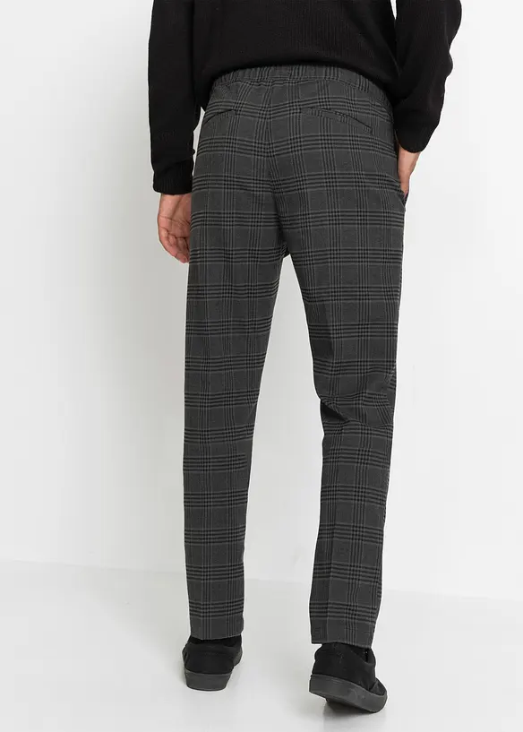 Broek met comfortband in wollen look, regular fit, bonprix