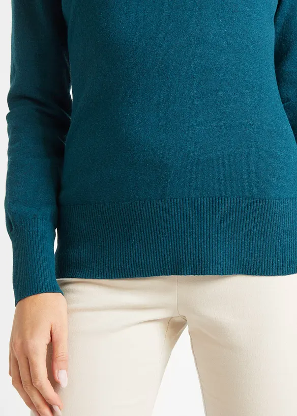 Basic trui met gerecycled materiaal, bonprix