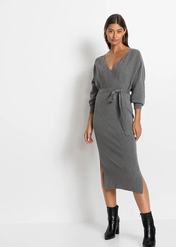 Gebreide jurk van soepele viscose, bonprix