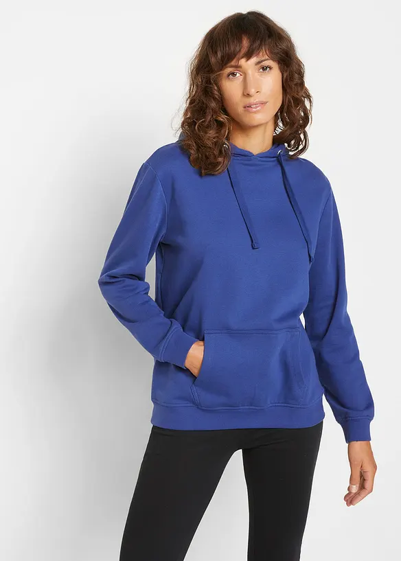 Basic hoodie van zacht frotté, bonprix