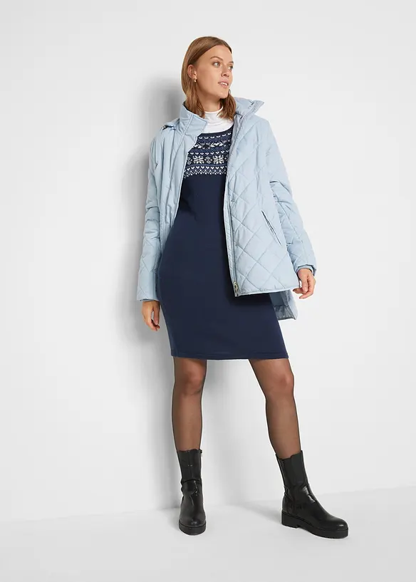 Gebreide jurk met jacquardpatroon, bpc bonprix collection