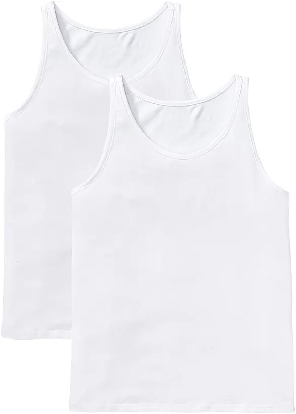 Hemd (set van 2) met biologisch katoen, bonprix
