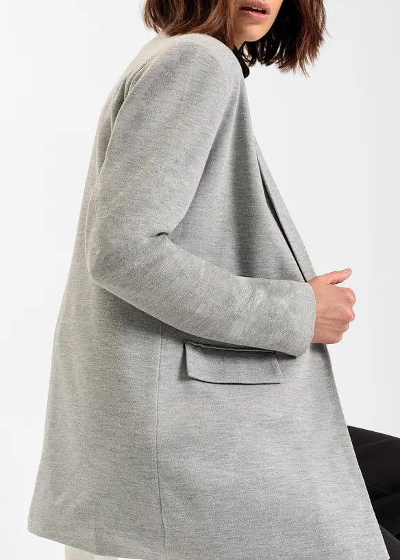 Lange jersey blazer met zakken, bonprix