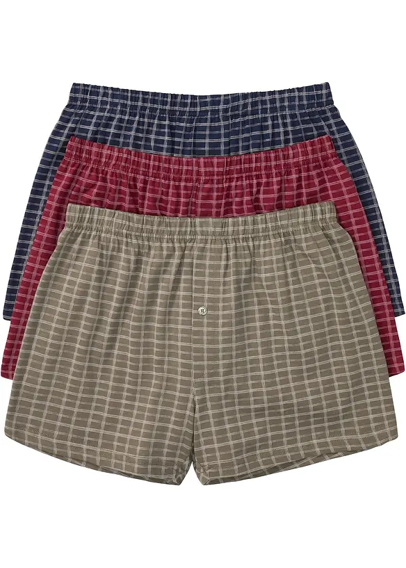 Wijde jersey boxershort (set van 3), bonprix