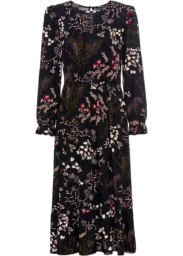 Gedessineerde midi jurk, bonprix