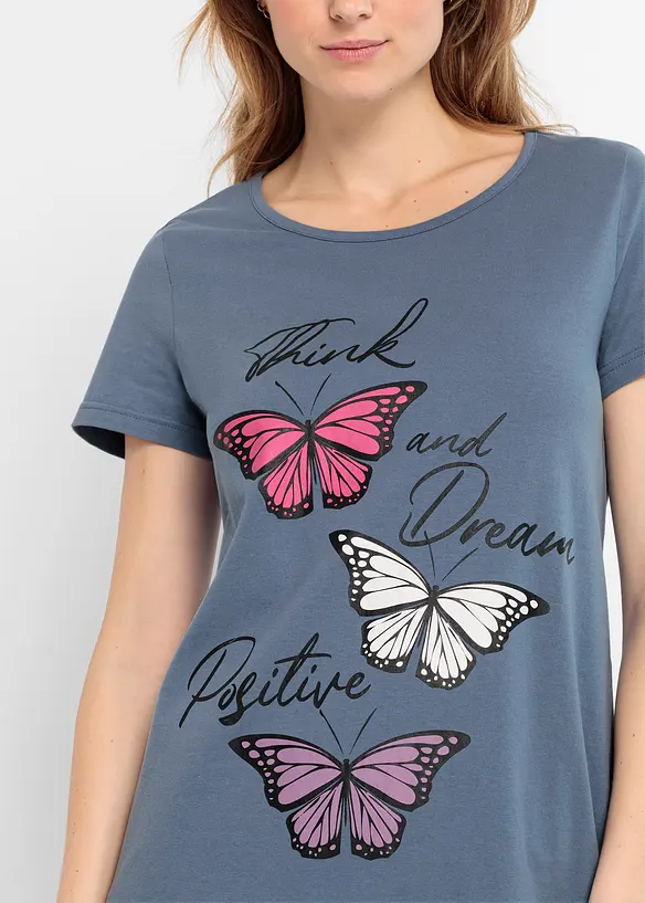 Kort nachthemd van biologisch katoen, bonprix