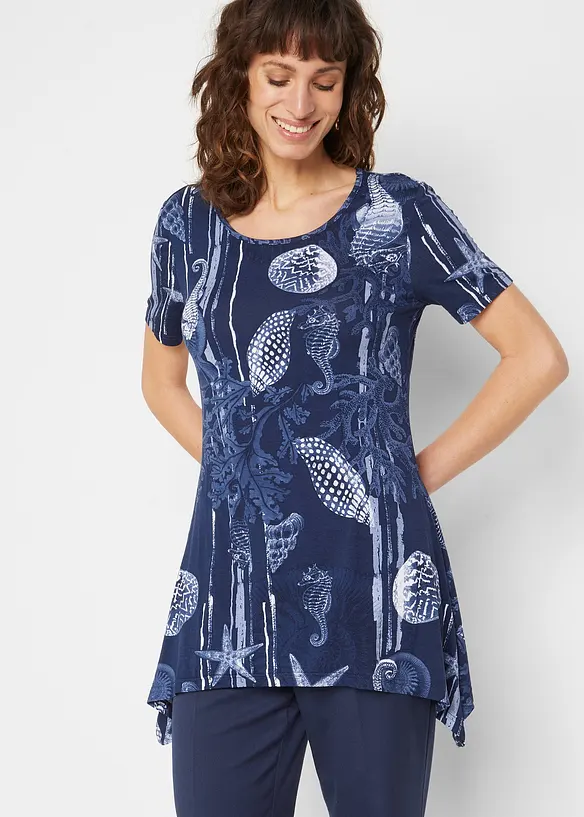 Longshirt van een zachte viscosemix, bonprix