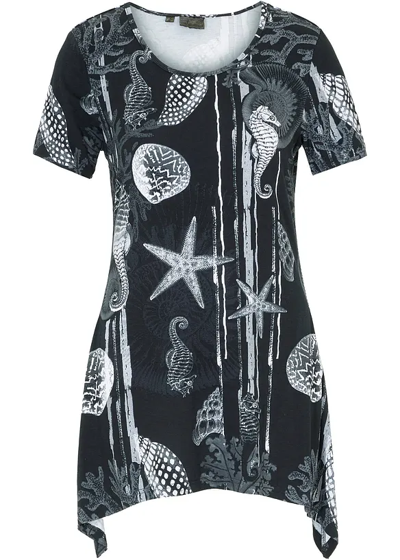 Longshirt van een zachte viscosemix, bonprix