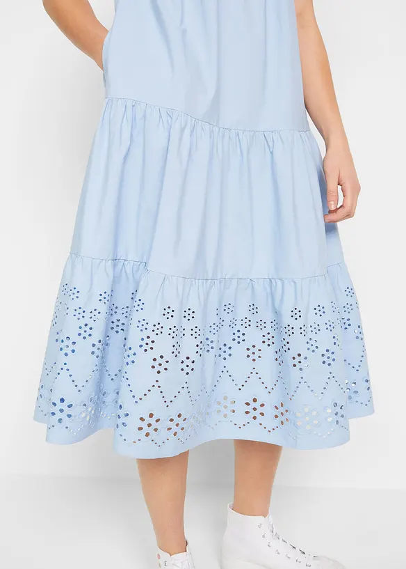 Tuniekjurk met broderie anglaise van puur katoen, bonprix