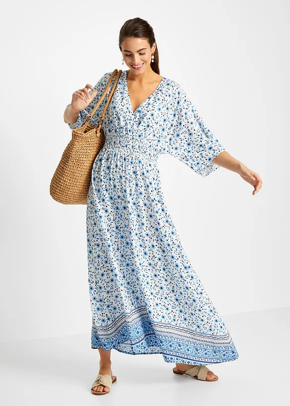 Maxi jurk van pure viscose, bonprix
