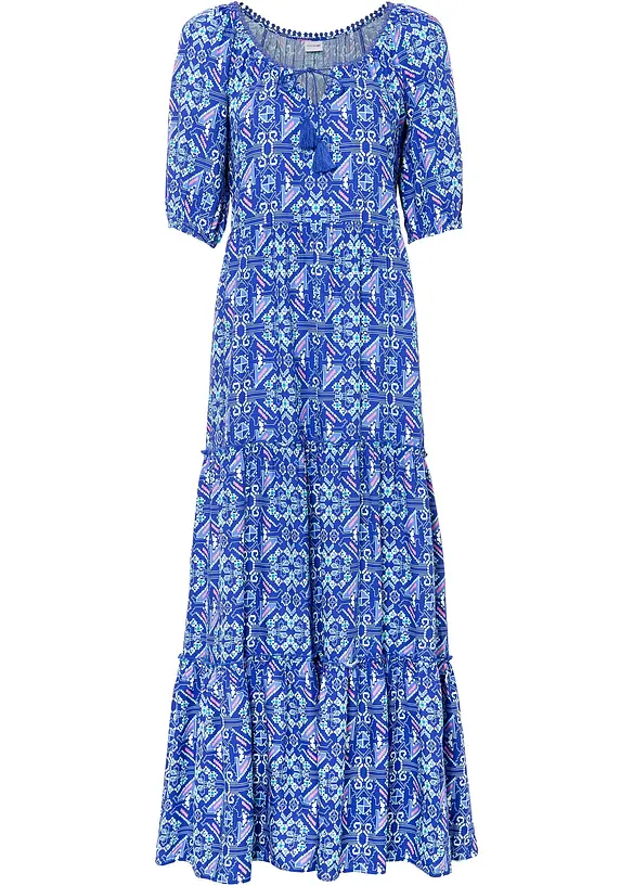 Gedessineerde maxi jurk van viscose, bonprix