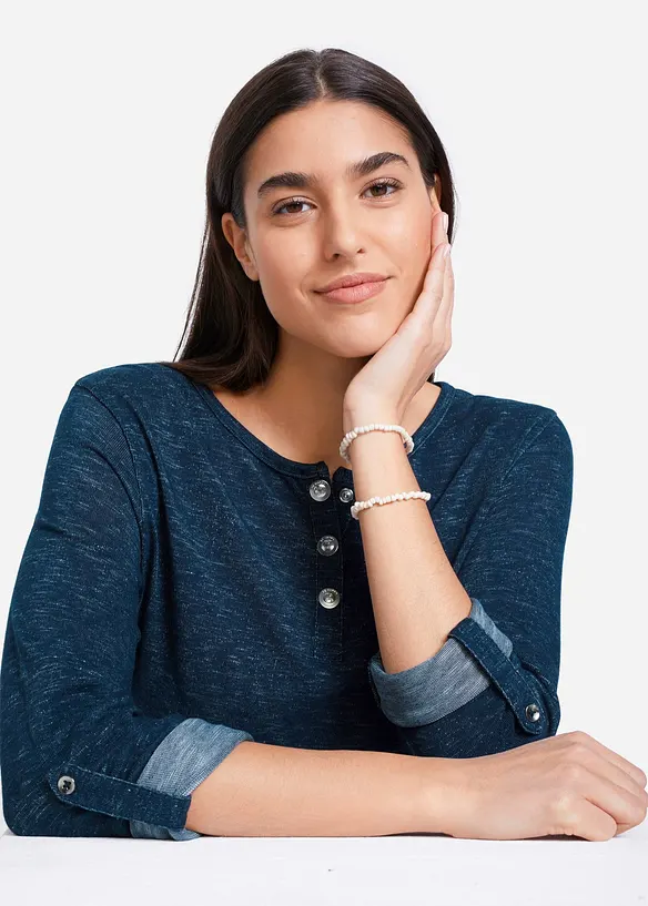 Longsleeve met knoopsluiting, bonprix
