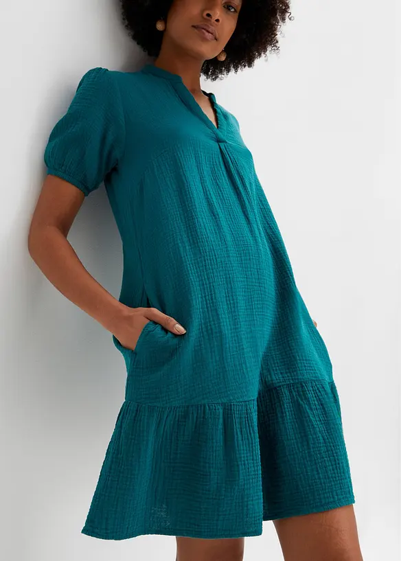Mini jurk van mousseline, bonprix