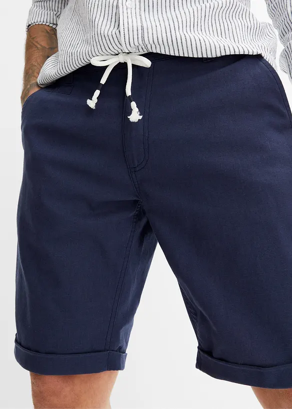 Regular fit bermuda van linnen, bonprix