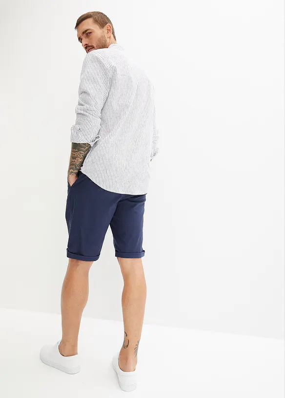Regular fit bermuda van linnen, bonprix