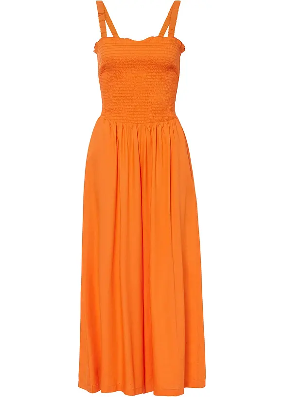Jumpsuit met wijde pijpen van soepele viscose, bonprix