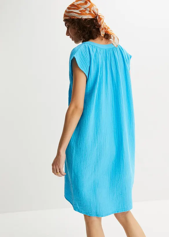 Mousseline jurk van katoen, bonprix