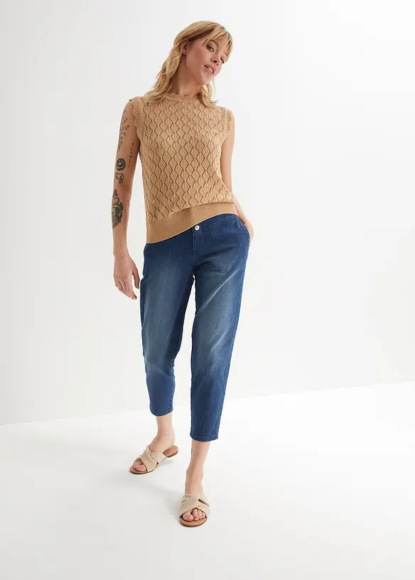 Mid waist mom jeans, 7/8, John Baner JEANSWEAR