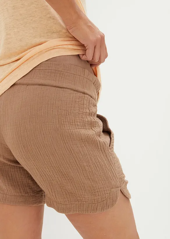 Mousseline zwangerschapsshort, bonprix