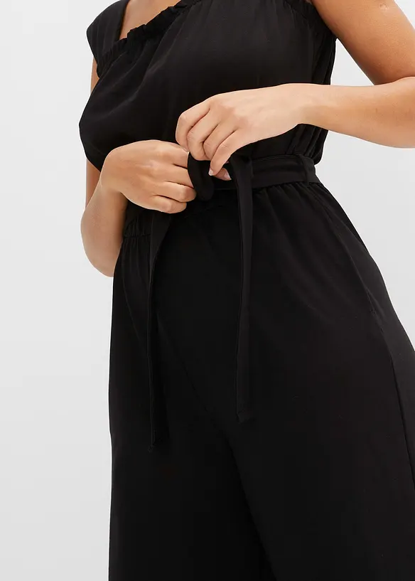 Jersey jumpsuit van katoenmix, bonprix