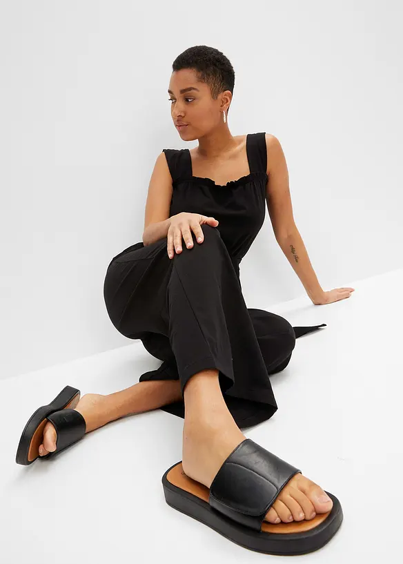 Jersey jumpsuit van katoenmix, bonprix