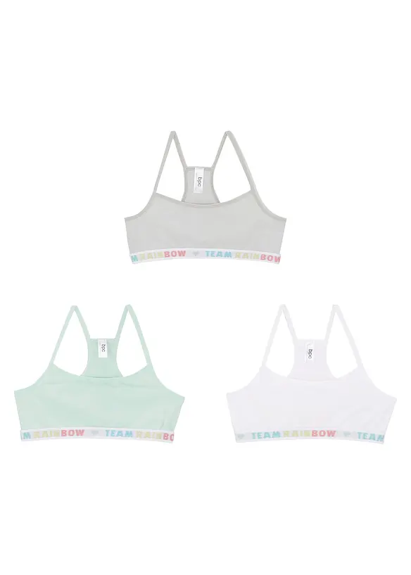 Meisjes bralette (set van 3), bonprix