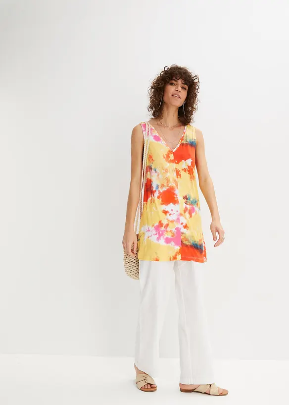 Lange top in een viscosemix, bonprix