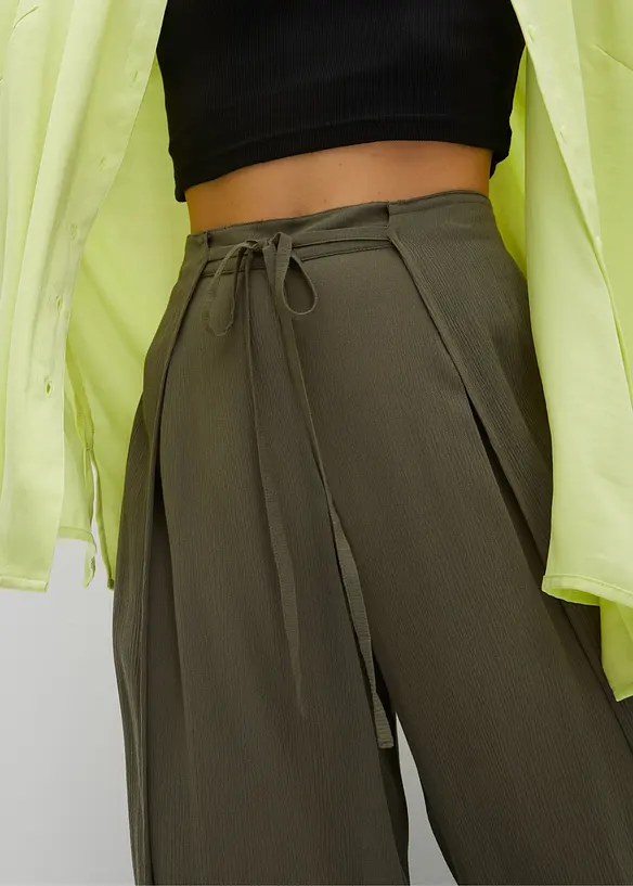 Broek van soepele viscose, bonprix